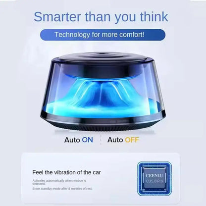 Snow Mountain Smart Car Fragrance Diffuser Rechargeable Air Diffuser Auto Air Freshener Cloud Mist With RGB Light Car Interior